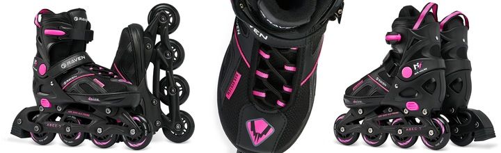 Rolki Regulowane RAVEN Pulse Black/Fuchsia 37-40 zdjęcie 11