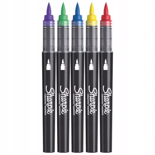 MARKER artystyczny SHARPIE Markery akrylowe Pędzelkowa końcówka 12 kolorów na Arena.pl