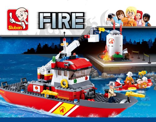 KLOCKI SLUBAN FIRE Statek straży pożarnej 429 el. komp. z LEG COB na Arena.pl