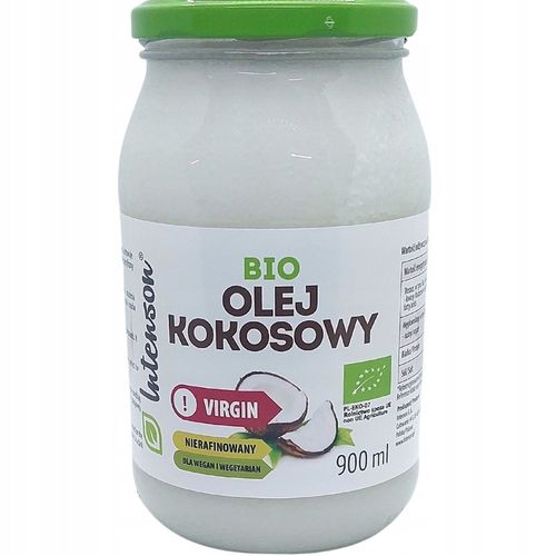 Olej kokosowy nierafinowany Intenson 900 ml na Arena.pl