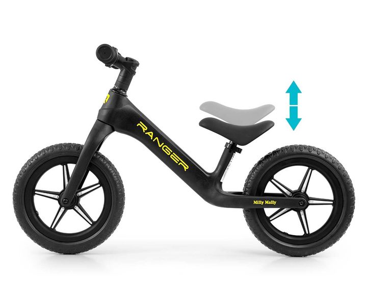 MILLY MALLY 5704 Rowerek biegowy RANGER flash black zdjęcie 4