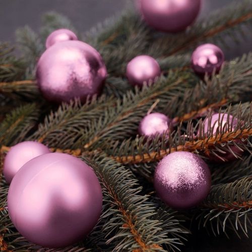 BOMBKI CHOINKOWE NIETŁUKĄCE 6/4/3CM ZESTAW OZDÓB CHOINKOWYCH 101 SZT RÓŻOWY na Arena.pl