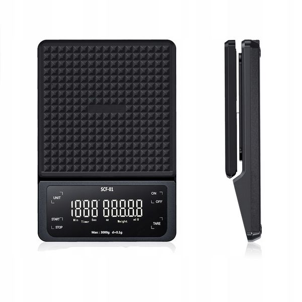 Elektroniczna waga do kawy ETECH SFC-01WK 3 kg / 0,1g TIMER BARISTYCZNA zdjęcie 6