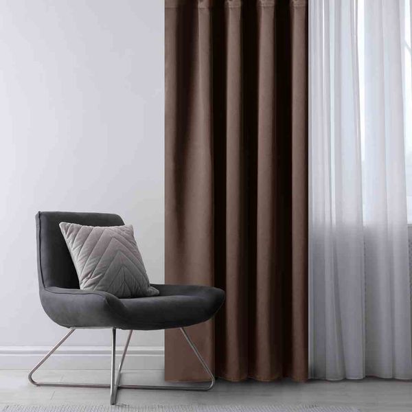 CURT/AH/BLACKOUT/EYELETS/D.BROWN/140X175/1PC zdjęcie 6