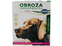 PESS - PER Obroża owadobójcza na pchły kleszcze dla psa bezzapachowa 60cm