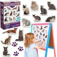 gra edukacyjna magnesy na lodówkę koty dla dzieci ml4031-13