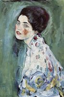 Plakat 20x30cm Portrait of a Lady, Gustaw Klimt Vintage do Salonu