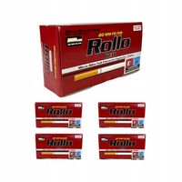1000 GILZ ROLLO RED MICRO SLIM 5,5mm (5x200szt) GILZY PAPIEROSOWE DOSKONAŁE