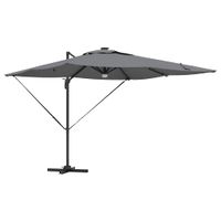 Parasol Roma Antracyt 286 x 285 x 270 cm Aluminium, Poliester