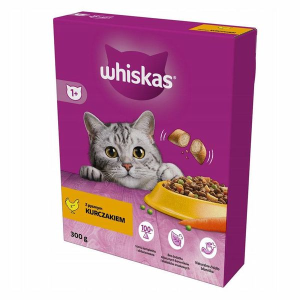 WHISKAS KURCZAK 300G SUCHY KOT zdjęcie 1