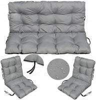 Poduszki 180x60x50 na meble ławkę zestaw 2+1 stal