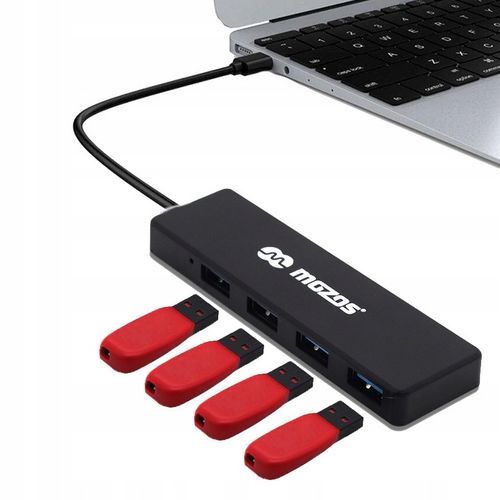 MOZOS AC-HUB30 HUB USB 3.0 ROZDZIELACZ 4 PORTOWY SPLITTER ROZGAŁĘZIACZ na Arena.pl