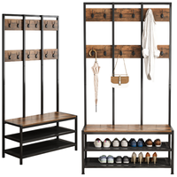 WIESZAK STOJAK NA UBRANIA SZAFKA NA BUTY Z SIEDZISKIEM REGAŁ PRZEDPOKOJU