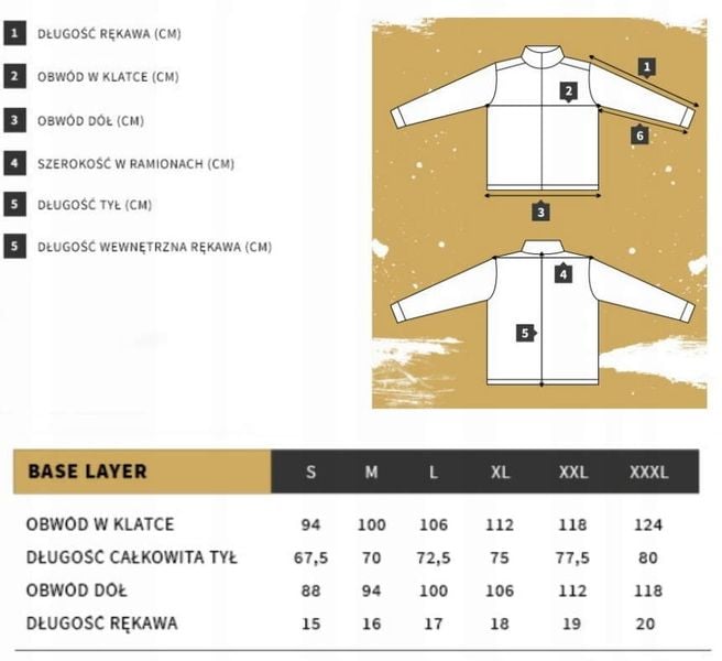 Koszulka wojskowa męska Base layer olive TEXAR L zdjęcie 3