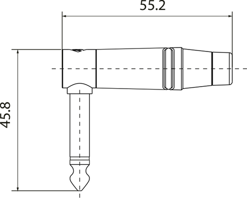 Roxtone Wtyk kątowy Jack 6.3mm mono nakablowy RJ2RPP-NS-BN na Arena.pl