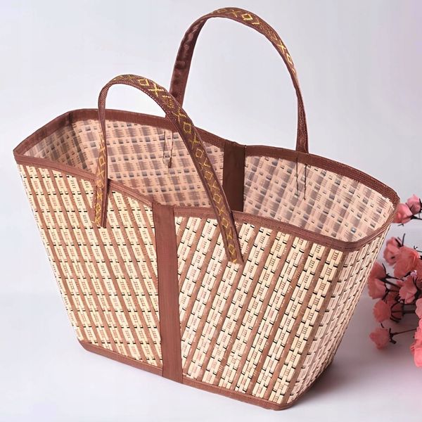 Torba bambusowa ekologiczna na zakupy eko pojemna na piknik zdjęcie 5