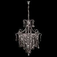 Żyrandol LAMPA wisząca VEN W-E 0705/6 kryształowa OPRAWA pałacowy zwis grafitowy