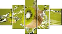 75CM 120 OBRAZ 5 ELEM KIWI ŚCIENNY DRUK
