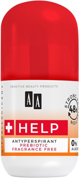 AA HELP Dezodorant antyperspirant roll-on Prebiotic 50ml zdjęcie 1