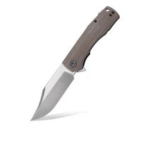 Nóż Składany Petrified Fish Victor PF-P03 KMS Satin K110 Khaki Micarta
