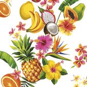 Serwetki papierowe hawajskie, 20 szt.