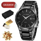 CZARNY ZEGAREK MĘSKI TYTANOWY NA RĘKĘ NA BRANSOLECIE SPORTOWY NA