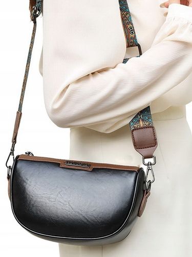 Torebka CZARNA Klasyczna Brązowa POJEMNA Damska Nerka na Ramię Pasek Aztec na Arena.pl