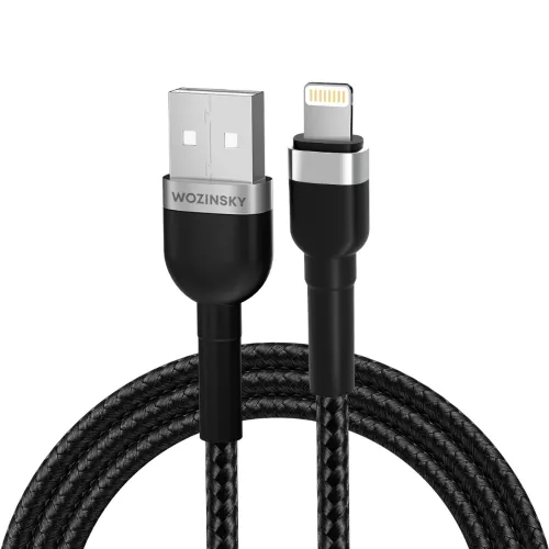 Kabel Wozinsky WNBAL1 USB-A / Lightning 2.4A 1 m - czarny na Arena.pl