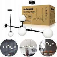 LAMPA SUFITOWA WISZĄCA ŻYRANDOL LOFT KULE 6x LED