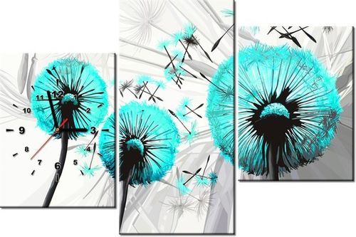 60CM 90 ZEGAR 3 ELEM DMUCHAWCE TURKUSIE ŚCIENNY na Arena.pl