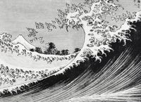 Plakat 55x40cm One Hundred Views of Mount Fuji, Hokusai Vintage do Salonu