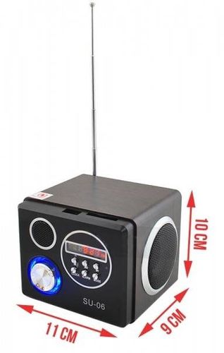 GŁOŚNIK SU-06 MP3 RADIO FM PILOT na Arena.pl