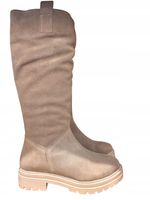 Lazamani kozaki beżowe damskie r.36