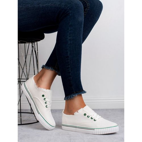 Białe Tekstylne Trampki r.40 na Arena.pl