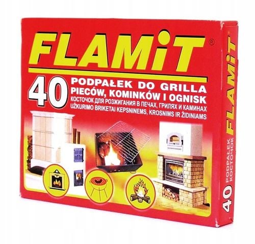 FLAMiT Podpałka w kostce, biała do grilla pieca kominka i ognisk 40 na Arena.pl