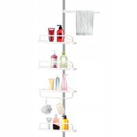 Narożna Półka Teleskopowa Łazienkowa Regał