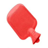 Gumowy termofor ogrzewacz solidny duży na wodę 2l kolor czerwony