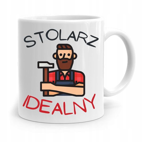 Kubek Prezent Dla Stolarza Stolarz Idealny Z Nadrukiem Ze Zdjęciem zdjęcie 1