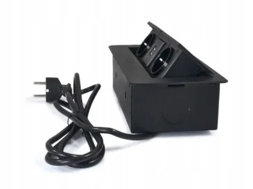 GNIAZDO WPUSZCZANE CHOWANE W BLAT USB 2x NA KLIK na Arena.pl