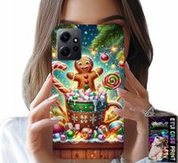 ETUI DO XIAOMI NOTE 12 4G - PIERNIK PIERNIKI ŚWIĄTECZNE WZORY +SZKŁO