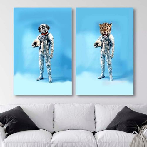 Deco Panel, Astronauta z głową psa 50x70 na Arena.pl