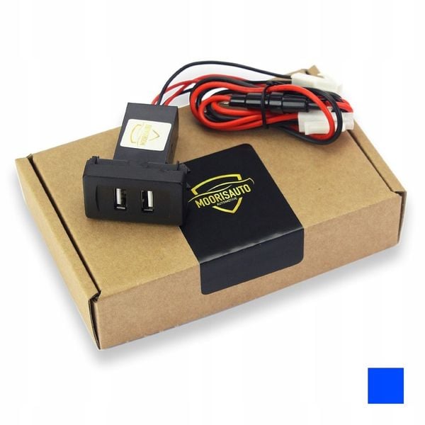Ładowarka Samochodowa OEM 2x USB VW T4 BLUE Light zdjęcie 2