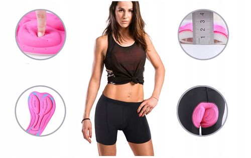 Szorty SPODENKI ROWEROWE Bokserki ŻEL WKŁADKA XXL na Arena.pl