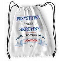 Plecak Sportowy Szkolny Dla Dominika Córki Dziecka Z Nadrukiem Ze Zdjęciem