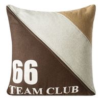 POSZEWKA 3 ODCIENIE Z NAPISEM 38X38X CM BRĄZ