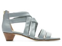 Clarks Sandały damskie - Mena Silk - rozmiar 39 - szaro-niebieskie skórzane