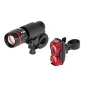 KOMPLET ŚWIATEŁ DO ROWERU REBEL URZ0910