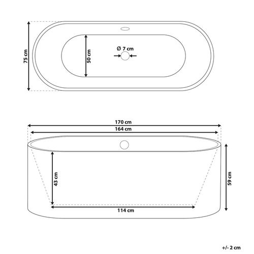 Wanna Wolnostojąca Biała Catalina na Arena.pl