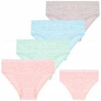 Majtki Figi 4 szt dla Dziewczynki Gładkie Bawełniane Kolorowe MORAJ 110-116