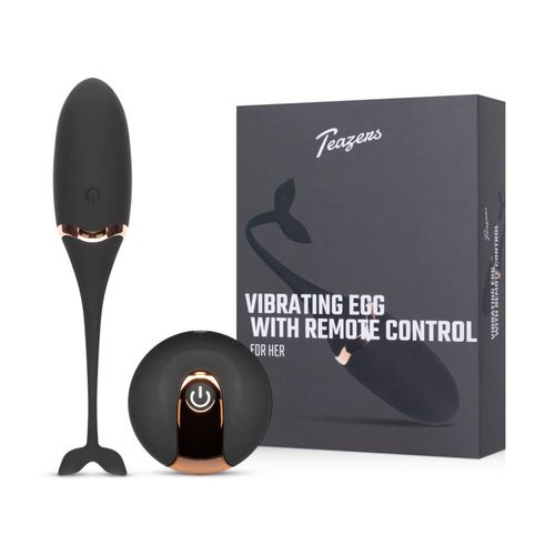luxurious vibrating egg w/ remote control - black na Arena.pl